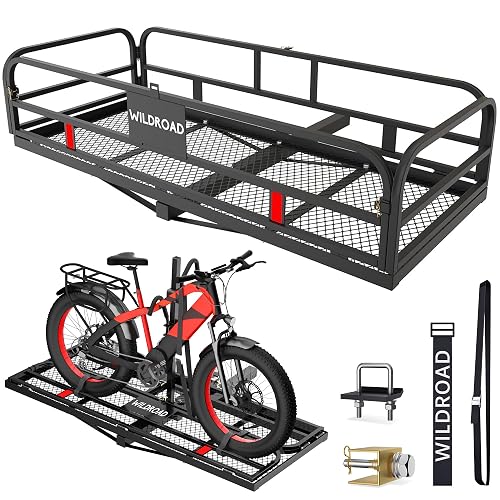 Wildroad Hitch Cargo Carrier with Bike Rack
