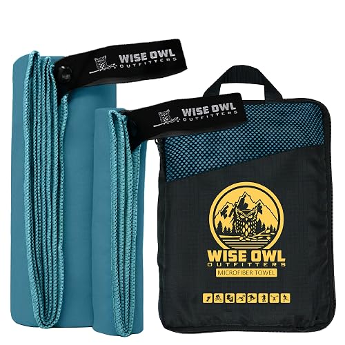 Wise Owl Outfitters Microfiber Camping Towel -