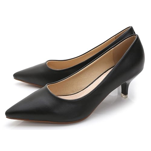 Women's Low Kitten Heel Pumps Classic Fashion