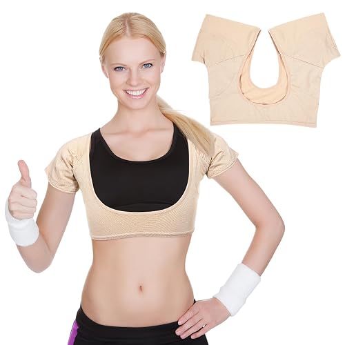 Women Underarm Sweat Vest Washable Reusable Armpit