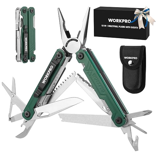 WORKPRO Multitool with Pocket Knife