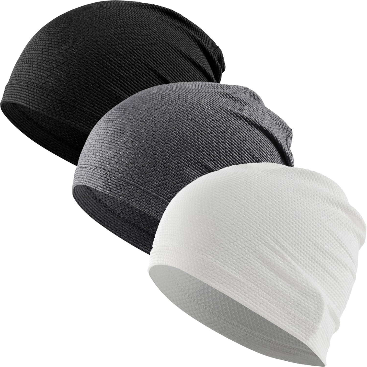 WTACTFUL 3-Pack Breathable Cooling Skull Cap