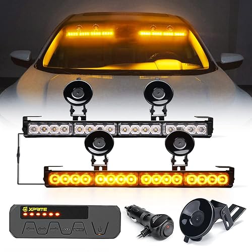 Xprite LED Dual Traffic Advisor Strobe Light
