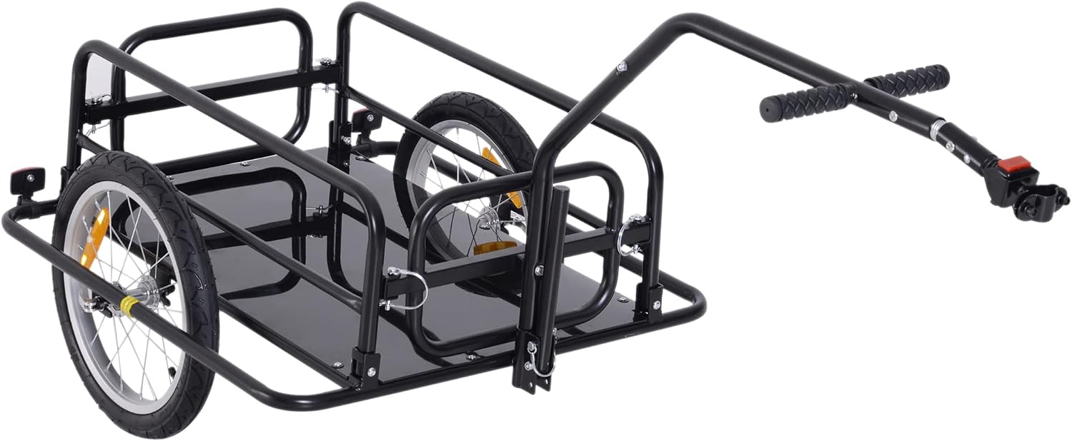 Xspec 2-in-1 Bike Cargo Trailer Pushcart