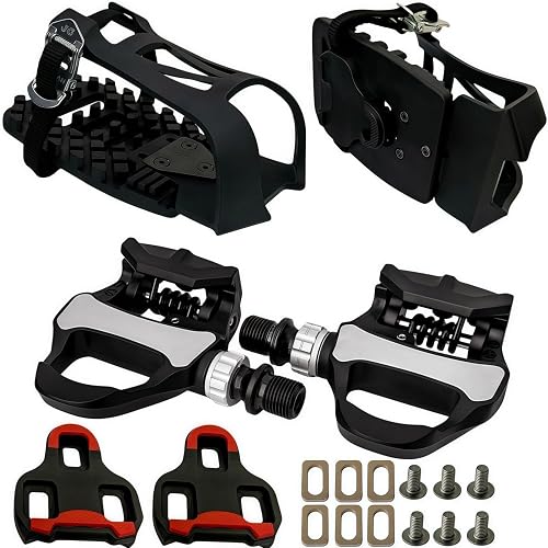 YBEKI 3-in-1 Indoor Cycling Pedals - Look