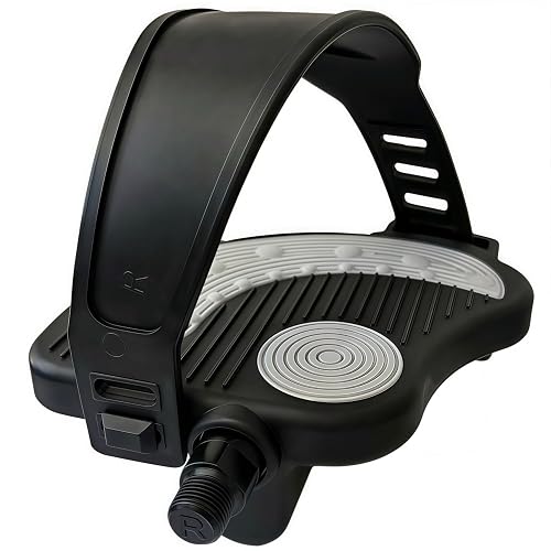 YBEKI Pro-Grade Exercise Bike Pedals with Adjustable