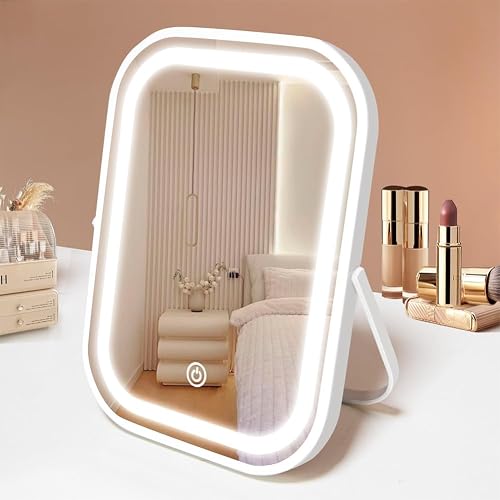 YEKKOPT Travel Makeup Mirror with Lights