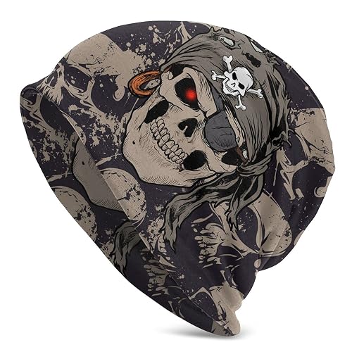 Yilad Gamepad Print Slouchy Beanie Skull Caps