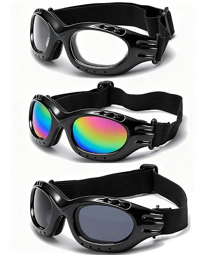 YISUGOOC 3 Pieces Motorcycle Goggles Riding Glasses