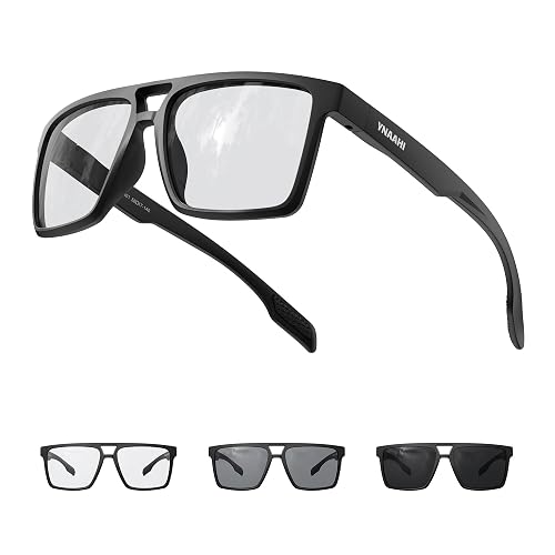 Ynaahi Photochromic Sunglasses for Men Women