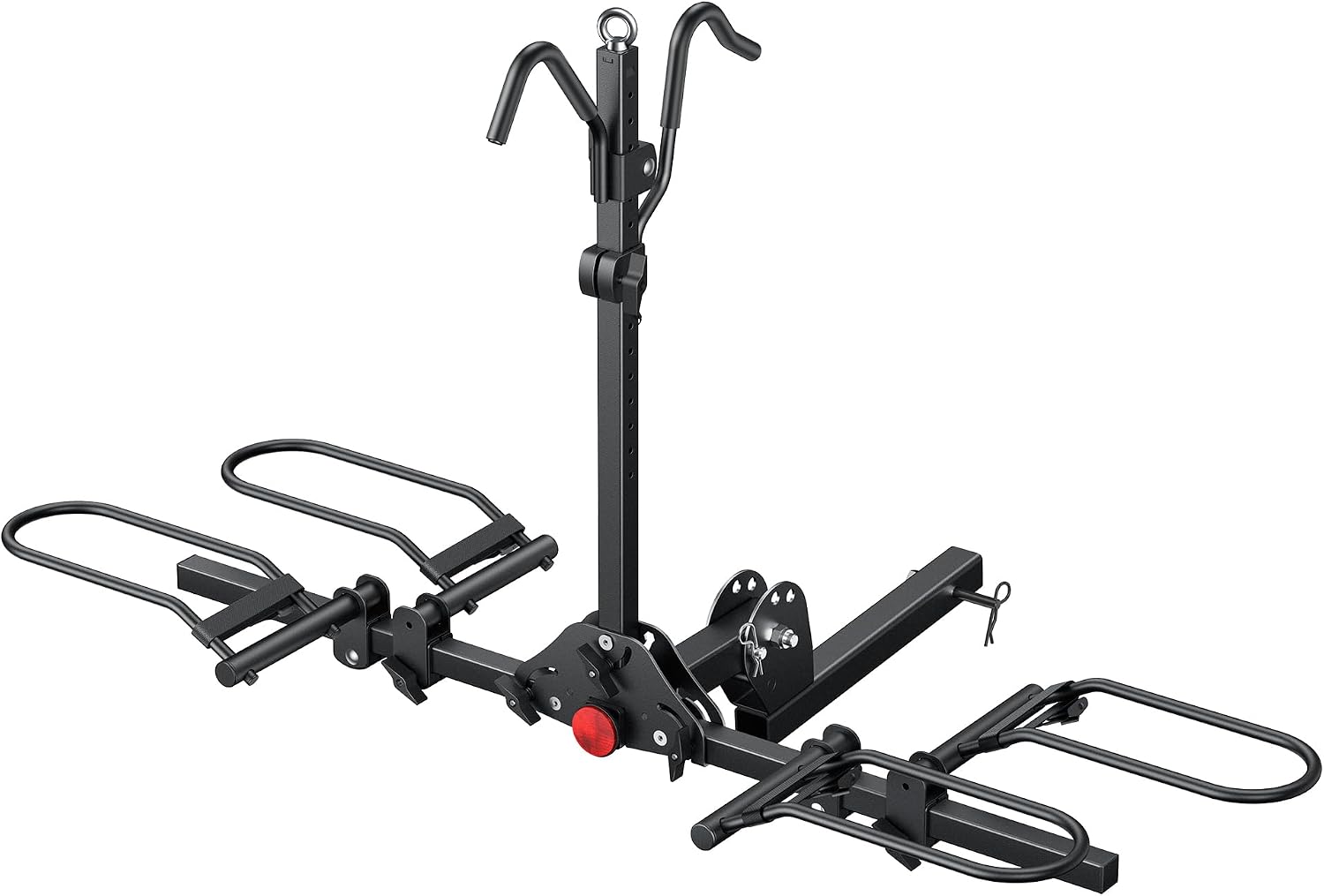 Young Electric 2-Bike Hitch Rack: 200 lb Platform Carrier for Cars & SUVs