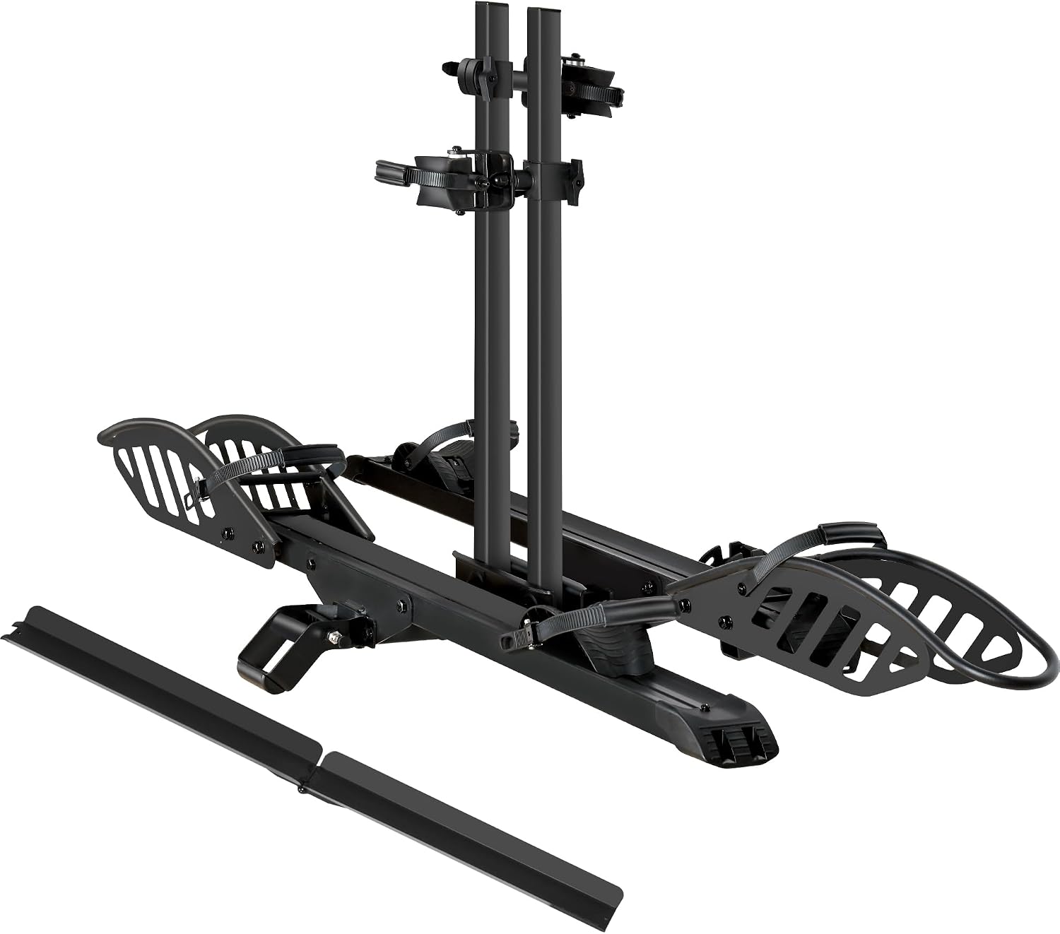 Young Electric E-Bike Hitch Rack with Ramp: 200 lb 2-Bike Fat Tire Carrier