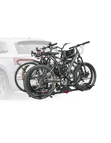 Young 4-Bike Rack Hitch Mount Platform Style