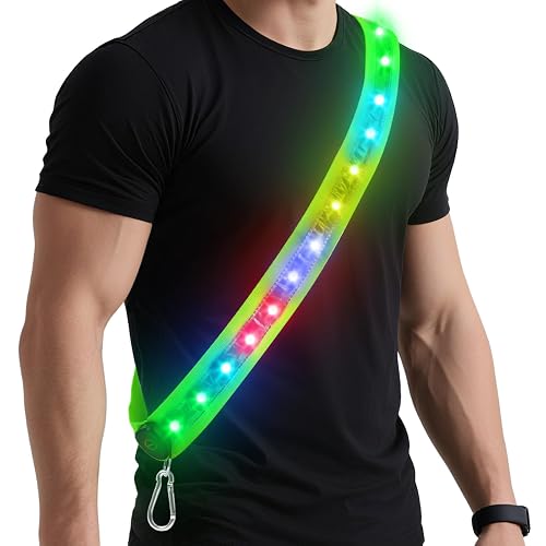 Zacro LED Reflective Sash Light Up Vest