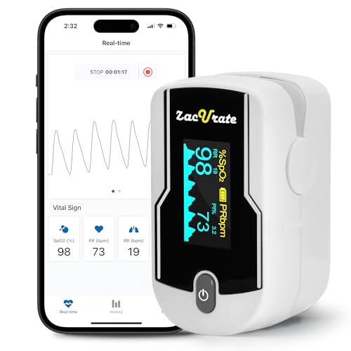 Zacurate 500E-B Wireless Bluetooth Fingertip Blood Pulse