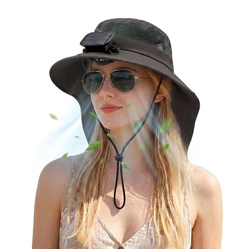 Zaximap Solar Power Fan Hat for Men