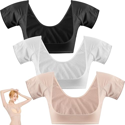 Zhanmai 3 Pcs Underarm Sweat Vest Armpit
