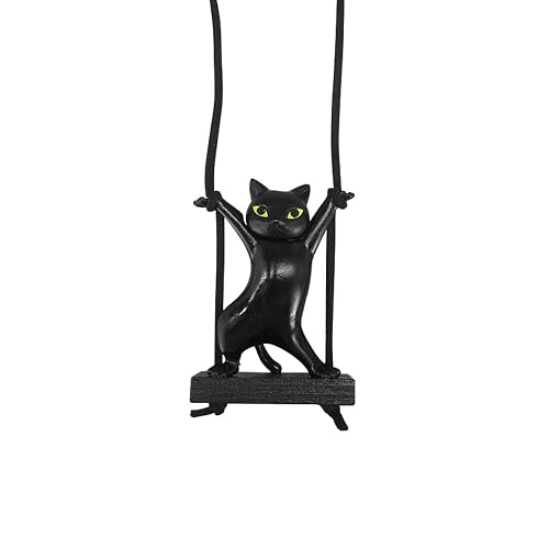 ZIMISI Swinging Cat Car Mirror Hanging Accessories